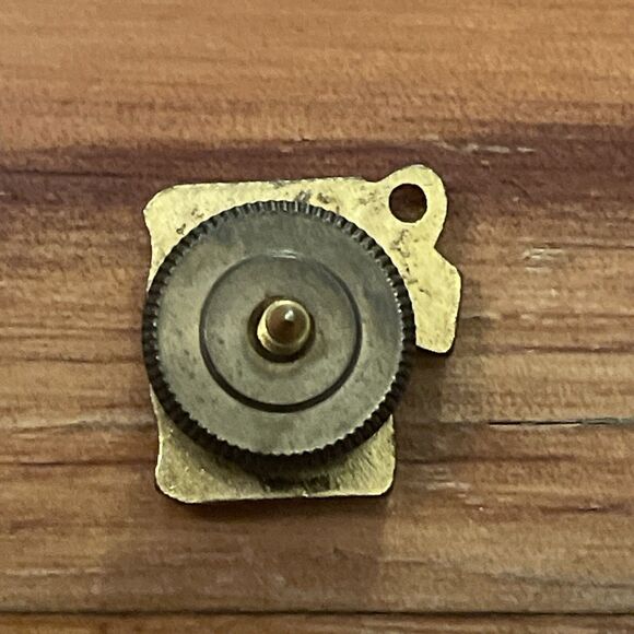 Yellow Pages Vintage Salesman's Pinback Pin Gold Tone Metal Dial Phone Era - Picture 3 of 7